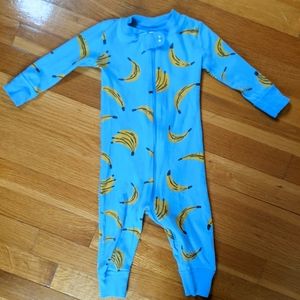 Hannah Andersson Banana zip-up Pajamas
